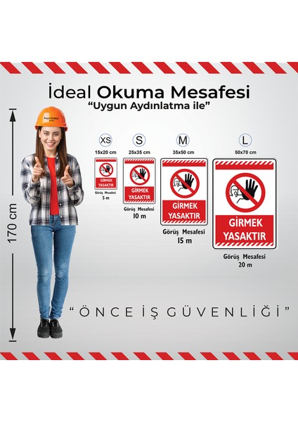 Girmek Yasaktır/25x35cm/Etiket fiyatları