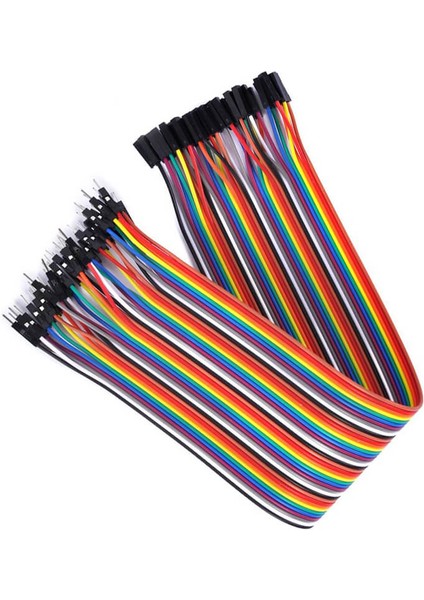 10CM Ayrılabilen Jumper Kablo 40 Pin Erkek - Dişi Dupont Kablo Breadboard Kablo