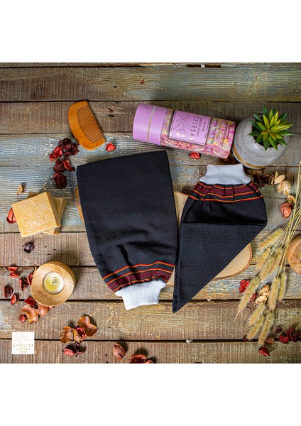 Viskon Türk Hamam Kesesi Vegan Eksfoliye Edici Eldiven Ölü Deriyi ve Cilt Lekelerini Yok Ederr indirimleri