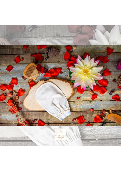 Otantik Eksfoliye Edici Kalın Banyo Eldiveni %100 Viskon Türk Hamam Kesesi Ayseliza Tarafından Tasarlanmış ve Üretilmiştir