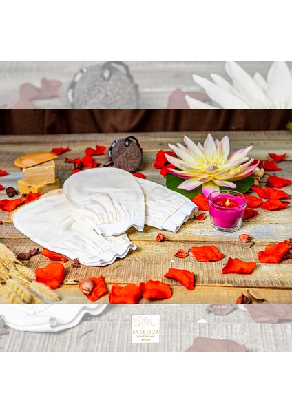 Otantik Eksfoliye Edici Kalın Banyo Eldiveni %100 Viskon Türk Hamam Kesesi Ayseliza Tarafından Tasarlanmış ve Üretilmiştir fırsatları