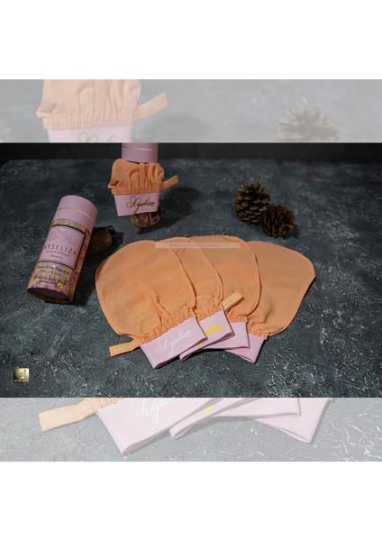 Pembe Ipek Peeling Eldiveni En Çok Satann Tırtıklı Pembe Ipek Kumaştan Ayseliza Tarafından Üretilmiştir