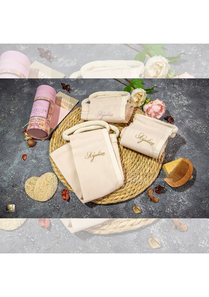 Ayselıza Bej Tırtıklı Ipek Eksfoliye Edici Sırt Bandı Askı Tutamaçlı Türkiye'de Üretilmiştir Ölü Deriyi Çıkarır Aknee ve Sivilceeleri Yok Ederr indirimleri