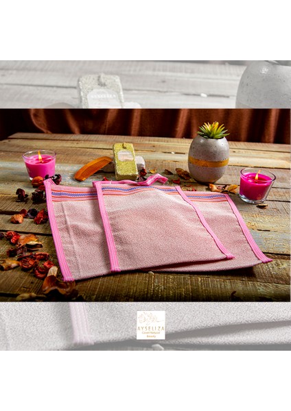 Renkli Hamam Kesesi Ölü Deriyi Cilt Renk Tonlarını Düzeltir