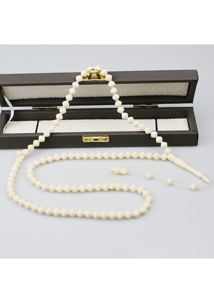 Istanbul Kesim Namaz Tesbihi 99 Kemik Tesbih (8 x 8 Mm) TP00165