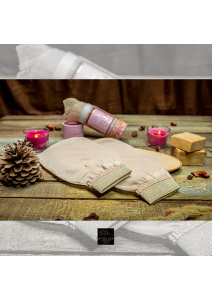 Ipek Eksfoliye Edici Hamam Kesesi Özel Logo ve Renkli Lastik Seçenekleriyle Mevcut %100 Türk Ham Koza Ipeğinden Üretilmiş Banyo Kesesi fırsatları