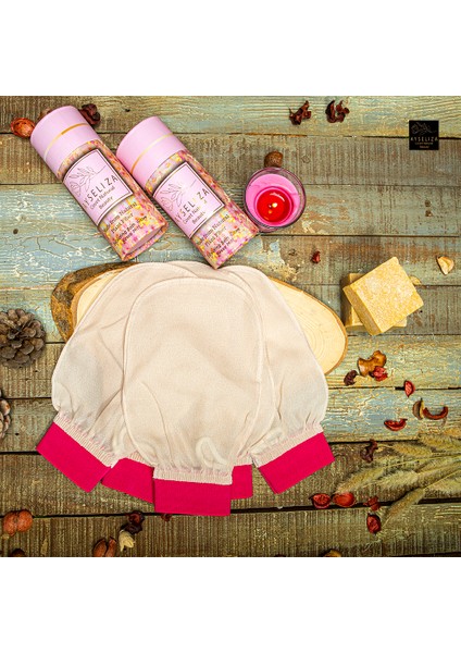 Ipek Eksfoliye Edici Hamam Kesesi Özel Logo ve Renkli Lastik Seçenekleriyle Mevcut %100 Türk Ham Koza Ipeğinden Üretilmiş Banyo Kesesi indirimleri