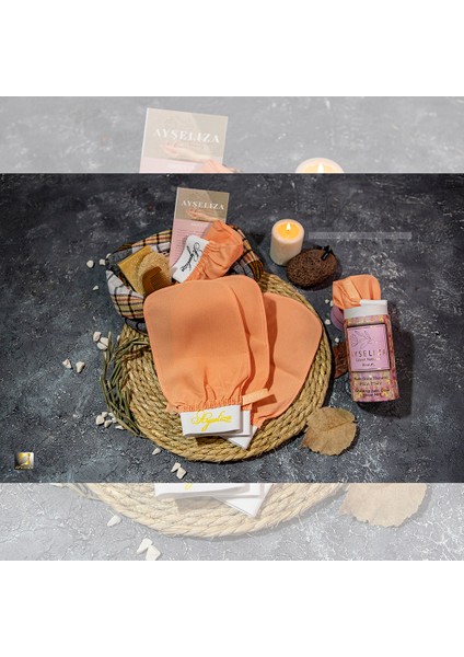 Pembe Ipek Peeling Eldiveni En Çok Satann Tırtıklı Pembe Ipek Kumaştan Ayseliza Tarafından Üretilmiştir