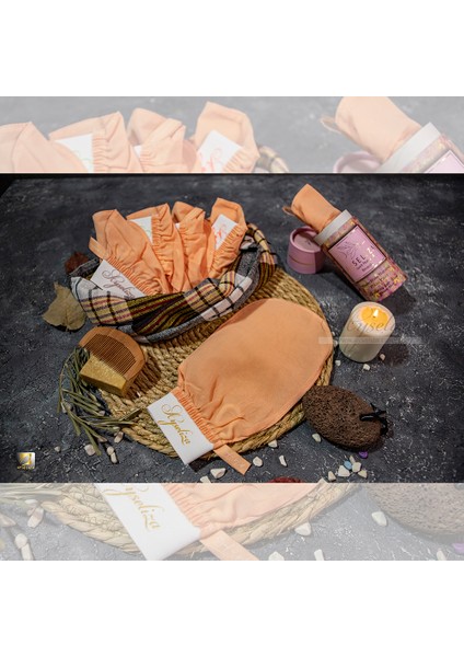 En Çok Satannlardan Pembe Pürüzsüz Türk Hamam Ipek Kesesi Eksfoliye Edici Eldiven Ayseliza Tarafından Üretilmiştir fırsatları