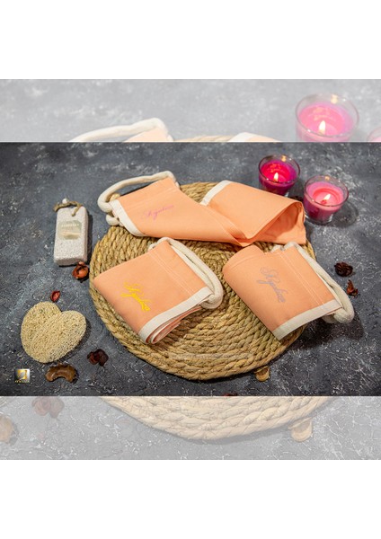 Pembe Tırtıklı Ipek Sırt Kesesi Hamam Bandı indirimleri