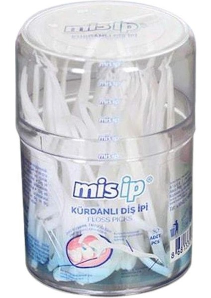 Mis Ip Misip Kürdanlı Diş Ipi 50'li Silindir Kutu