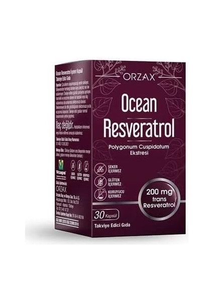 Resveratrol 200 Mg 30 Kapsül