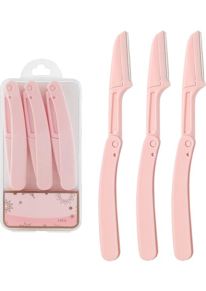 3 Parça Katlanabilir Kaş Düzeltici Razor Hafif Keskin Bıçak Kadınlar Için Pembe (Yurt Dışından) modelleri