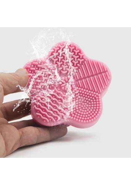 Makyaj Fırçası Temizleme Mat ve Kadınlareşler Için Köpük Süngerikızlar Taşınabilir Kırmızı (Yurt Dışından)