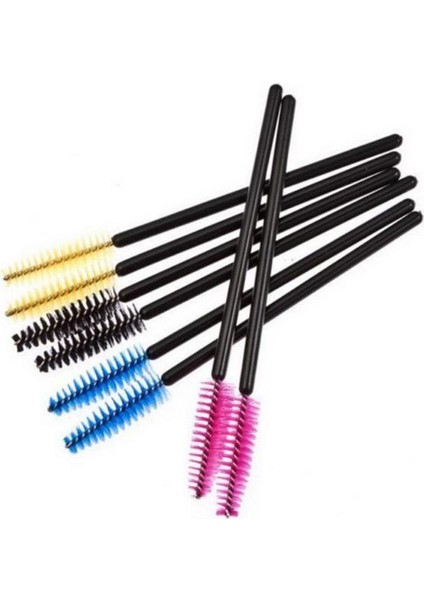 2x 50 Adet Kirpik Fırçası Maskara Değnekleri Makyaj Araçları Tek Kullanımlık Aplikatör (Yurt Dışından)