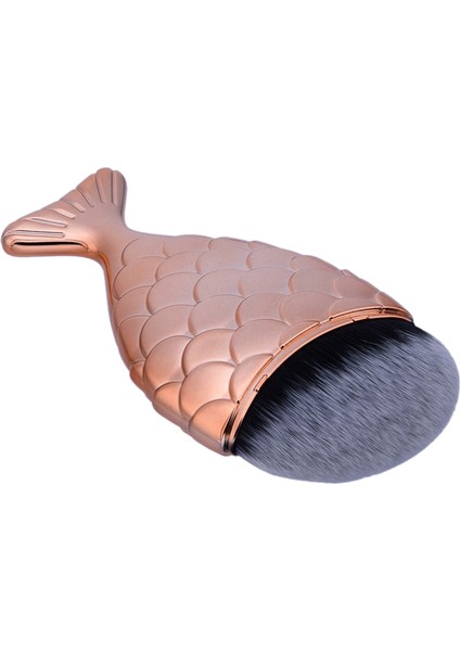Güzellik Denizkızı Balık Ölçeği Balık Kuyruğu Alt Makyaj Fırçası Yüz Yanaklar Vakfı Gül Altın (Yurt Dışından)