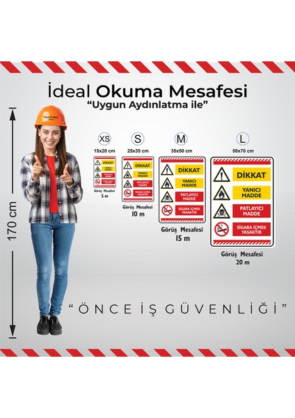 Dikkat Yanıcı Madde/35x50cm/kompozit fiyatları