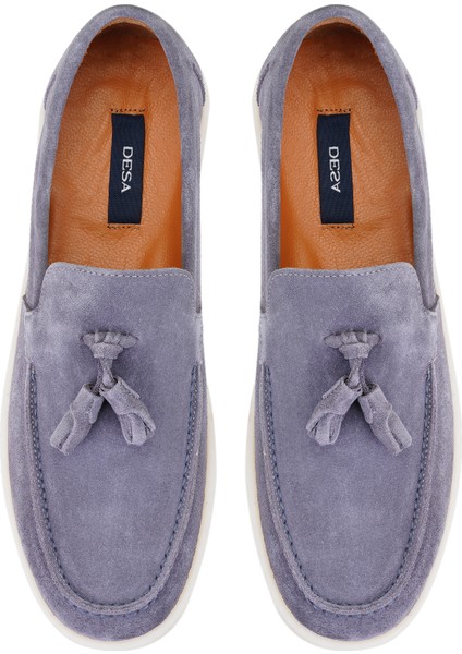Laurel Gri Erkek Süet Deri Loafer