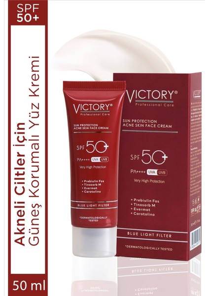 Akne Karşıtı Spf 50+ Yüz Güneş Kremi (Mavi Işık Filtreli) - Günlük Kullanım 50 ml fiyatları