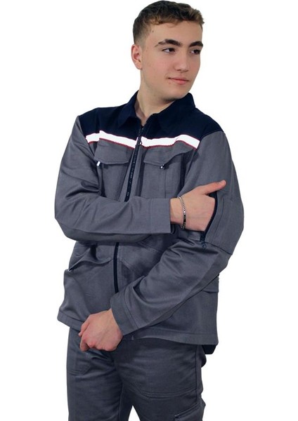 PMP04Y Unisex Gri Plus Gabardin Yazlık Mont