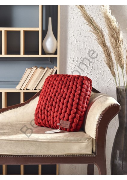 HMY1801 Chunky Örgü Yastık Kiremit fiyatları