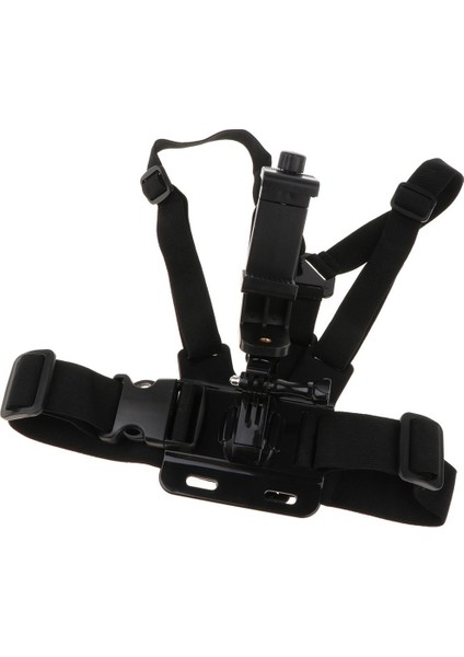 Smartphone Siyah Için Göğüs Gövdesi Ayarlanabilir Montaj Strap Dış Mekan Tutucu (Yurt Dışından)