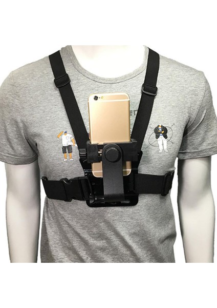 Smartphone Siyah Için Göğüs Gövdesi Ayarlanabilir Montaj Strap Dış Mekan Tutucu (Yurt Dışından) fırsatları