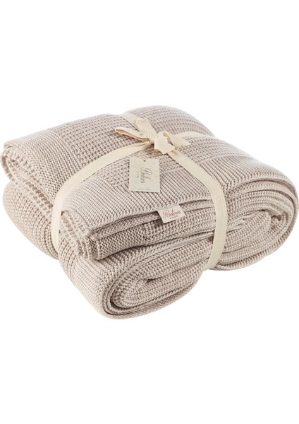 CAP2101 Örgü Battaniye Bej fiyatları