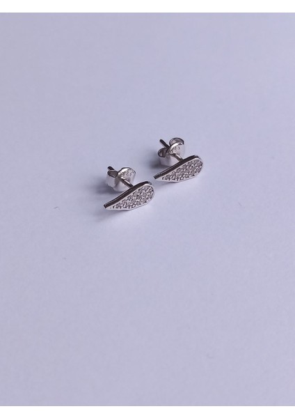 925 Ayar Gümüş Zirkon Taşlı Damla Melek Trend Çivili Kadın Küpe Yılbaşı Yeni Yıl Hediye fiyatları