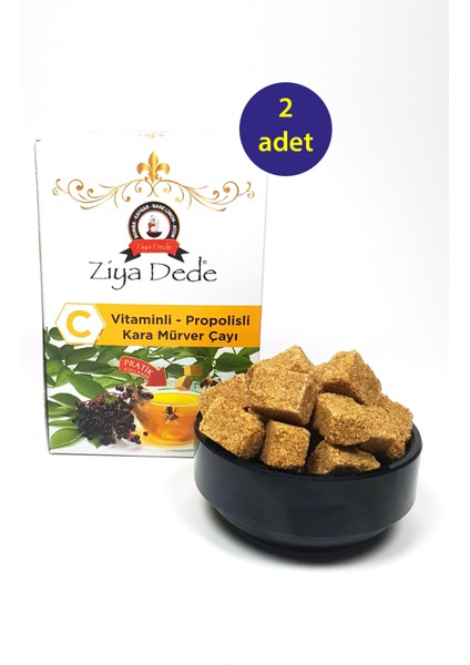 2 Adet Atom C Vitaminli Kara Mürver Çayı Vitaminli Propolisli 150 gr