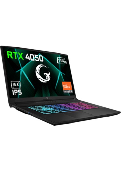 Game Garaj Slayer R5-4050 C1 R5-7535HS 16GB 500GB SSD RTX4050 15.6" Fhd IPS 144Hz Dos, Çanta Hediyeli