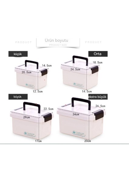 Ev Çok Katmanlı Bölme Taşınabilir Tıbbi Ilk Yardım Çantası (Yurt Dışından)