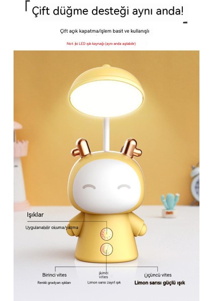 Cartoon LED Folding Charging Desk Lamp ... (Yurt Dışından)