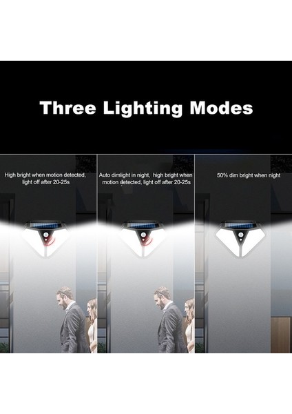 Mbw Solar Duvar Lambası 3 Aydınlatma Modu 102 LED / 50COB 50COB () (Yurt Dışından)