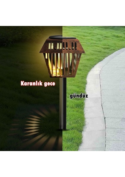 Top One Solar Bahçe Lambaderi Ferforje Elmas Şeklinde Boş Dekoratif Lamba Bahçe Peyzaj Lambası () (Yurt Dışından) fiyatları