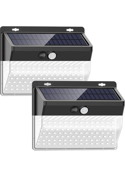 Mbw Güneş Duvar Işık 206 LED Insan Vücudu Indüksiyon Duvar Siyah () (Yurt Dışından)