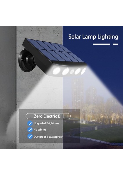 Buyfun Güneş Duvar Lambası Açık Ultra Ince Su Geçirmez LED Sıcak Beyaz () (Yurt Dışından) indirimleri