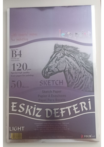 Eskiz Defteri 50 Yaprak