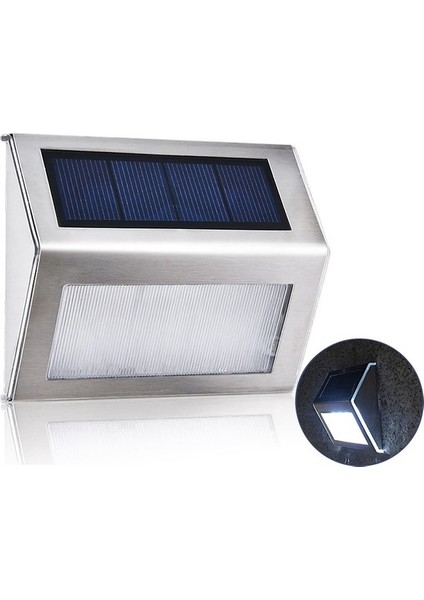 Mbw 3 LED Paslanmaz Çelik Güneş Bahçe Işık Açık Merdiven Beyaz () (Yurt Dışından) fiyatları