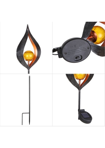 Buyfun Güneş LED Benzet Alev Işık Çim Fener Lamba Geçit Çim () (Yurt Dışından) modelleri