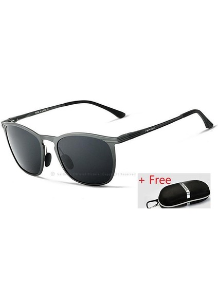 Veıthdıa Unisex Retro Alüminyum Magnezyum Marka Güneş Gözlüğü Polarize Lens Eski Gözlük Aksesuarları Güneş Gözlüğü Erkek/kadın 6630 (Yurt Dışından)