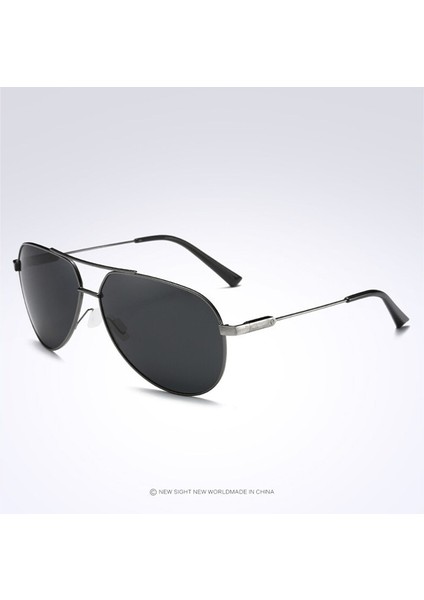 Aoron Erkekler Aviator Güneş Gözlüğü Hd Sürüş Polarize Gözlük Lüks Logo Kutusu UV400 Gözlük Alaşımlı Çerçeve Pilot Güneş Camı 2023 Gözlük 331 (Yurt Dışından)
