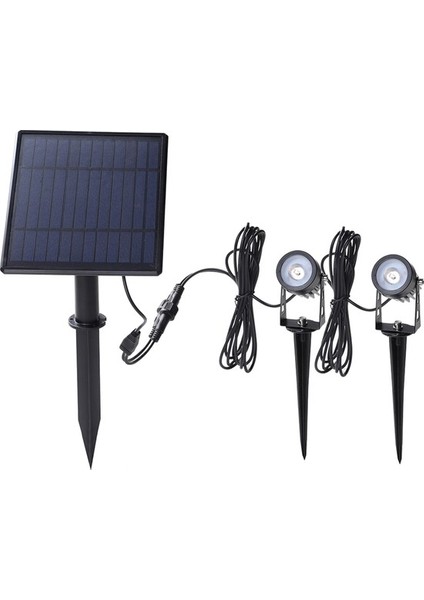 Tomshine 2W Çift Güneş Spot 130LM 2-In-1 Suya Dayanıklı Sıcak Beyaz () (Yurt Dışından)