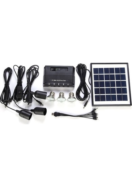 Mbw 4W Güneş Enerjili Panel 3 LED Işık Lambası USB 5V Cep () (Yurt Dışından)