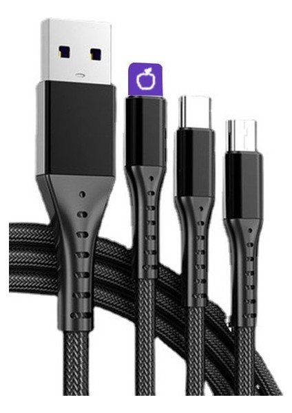 Jh Style 3'ü 1 Arada Veri Kablosu Android Pingolar Için Hızlı Şarj () (Yurt Dışından)