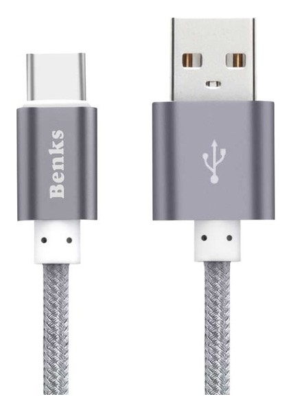 Benks Type-C USB Kablo 2.1A Şarj Kablosu 120 cm (Yurt Dışından)