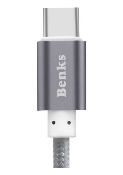 Benks Type-C USB Kablo 2.1A Şarj Kablosu 120 cm (Yurt Dışından)