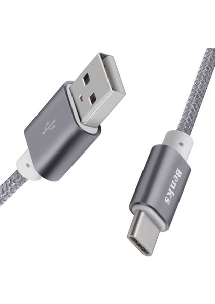 Benks Type-C USB Kablo 2.1A Şarj Kablosu 120 cm (Yurt Dışından)