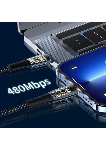 Wiwu TM01 Type-C To Lightning Pd Data Kablo 480 Mbps 20W 1.2 Metre (Yurt Dışından)