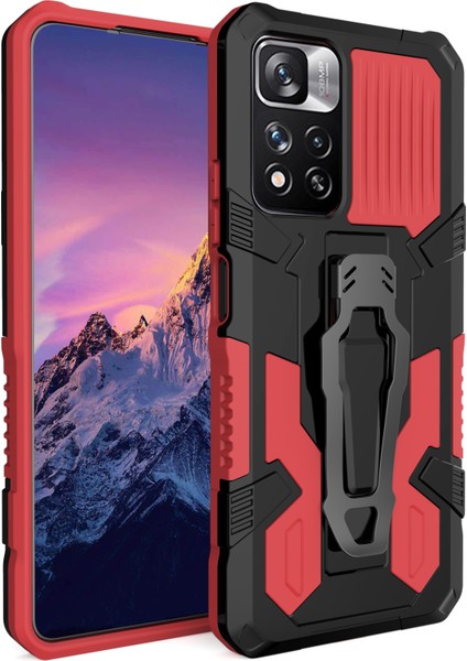 Xiaomi Redmi Note 12 Pro 4g Kılıf Ultra Korumalı Manyetik Kemere Takmalı Standlı Klik Kapak